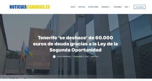 Tenerife ‘se deshace’ de 60.000 euros de deuda gracias a la Ley de la Segunda Oportunidad
